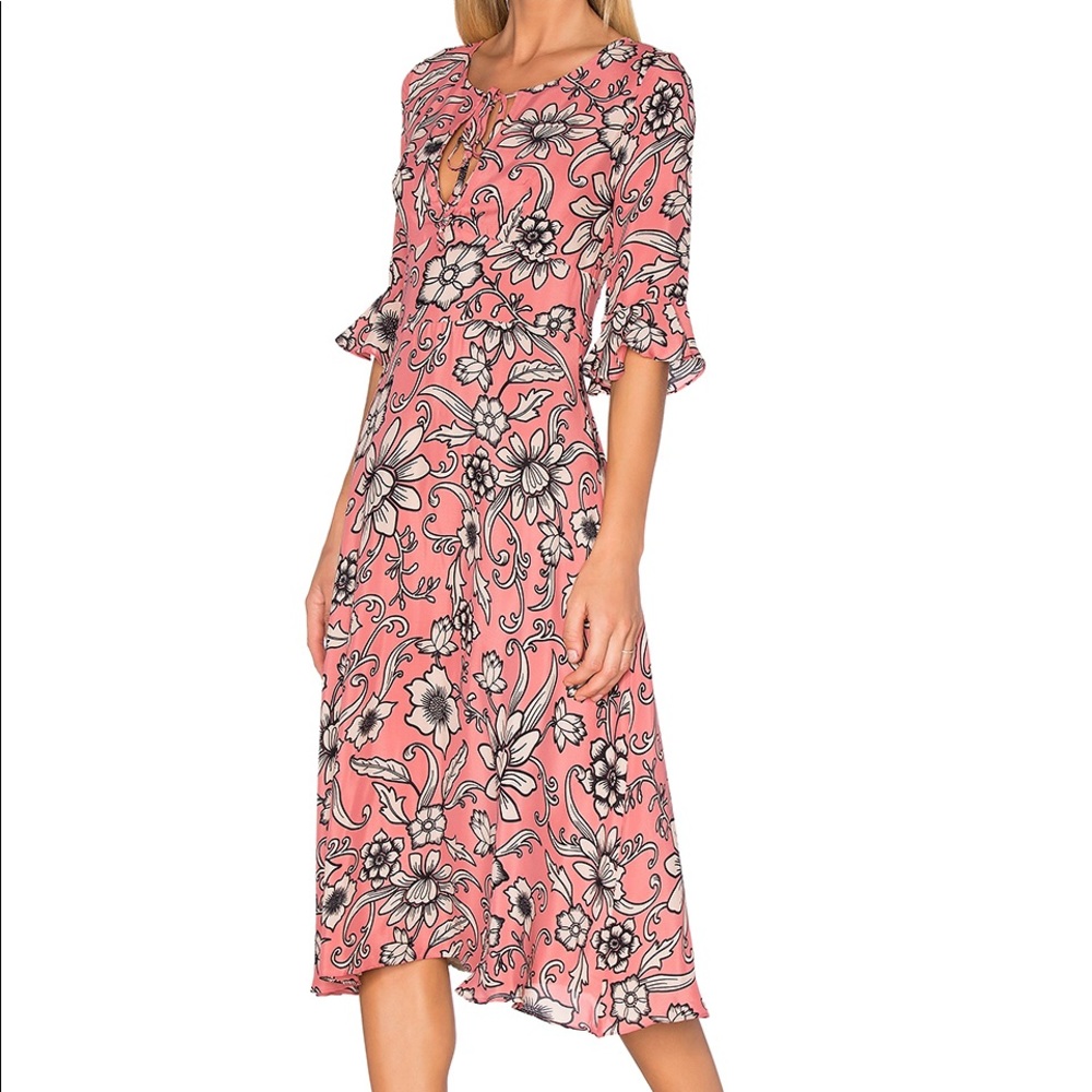 For Love and Lemons Ayla Midi Dress XS